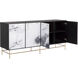 Cordero 68 X 17.75 inch Black / Antique Brass Sideboard